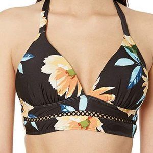 Ella Moss Women's Molded Cup Halter Swimsuit Bikini Top